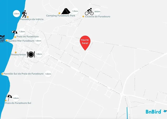 Апартаменты The Pine Flat With Pool @ Furadouro